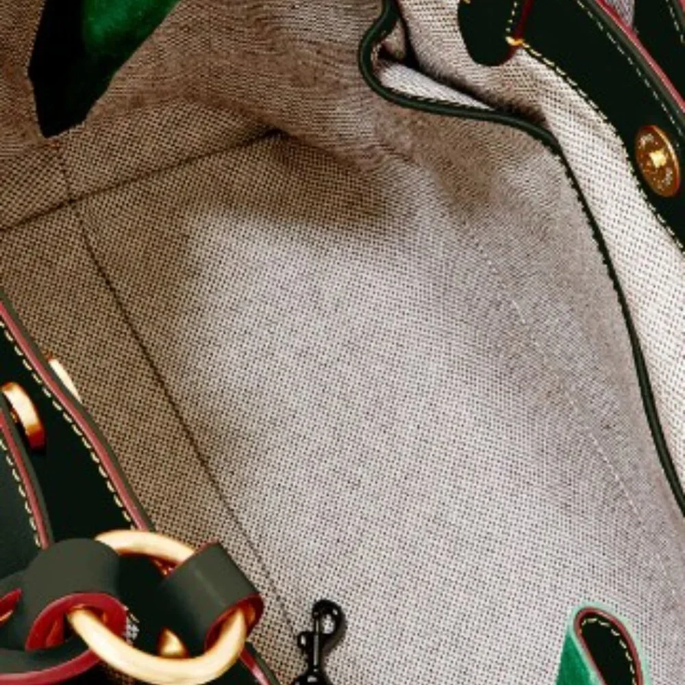 DOONEY & BOURKE FLORENTINE LARGE ZIP BARLOW – BLACK - Picture 7 of 11